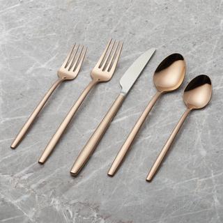 Harper 5-Piece Copper Flatware Set, Set of 4