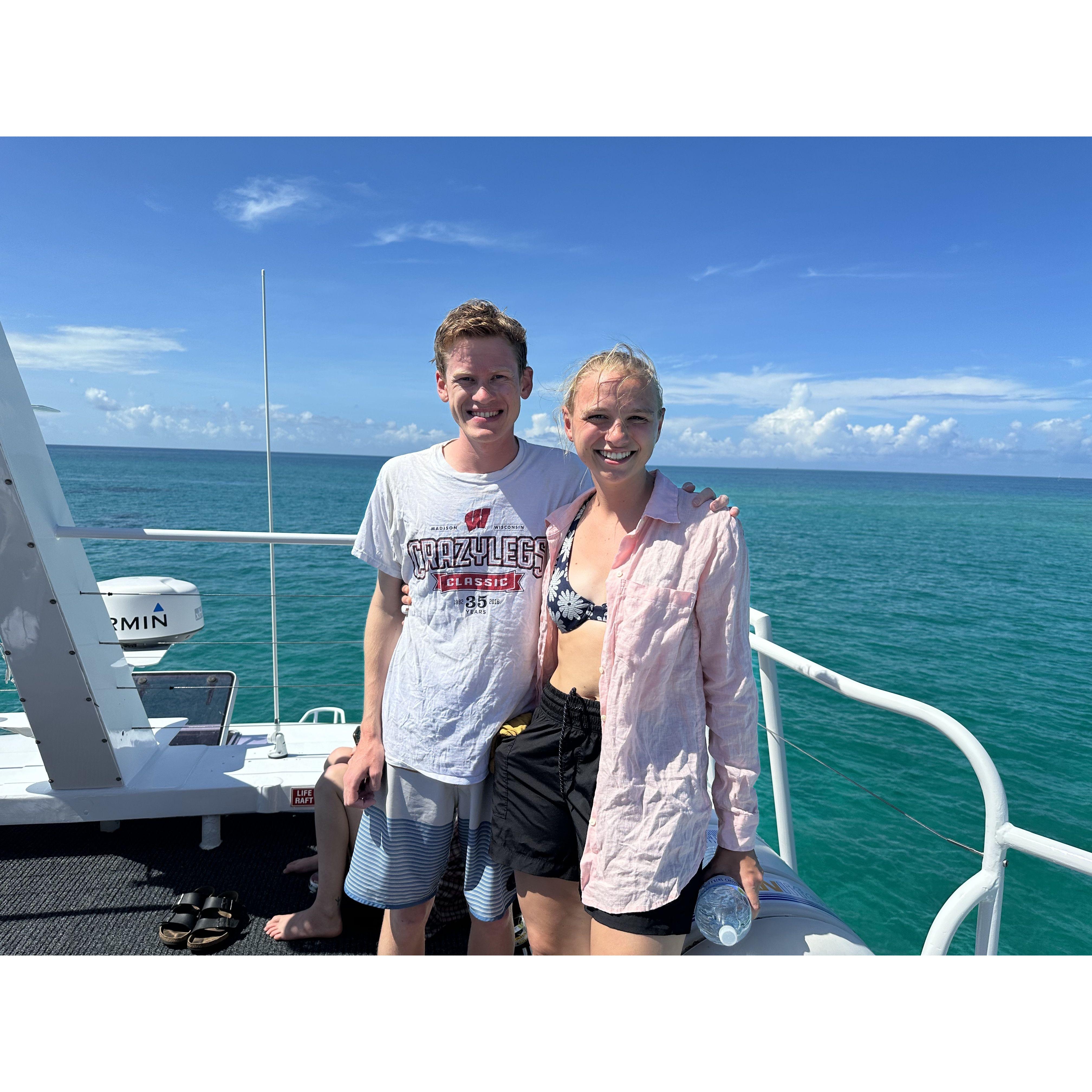 On a Boat at the Great Barrier Reef