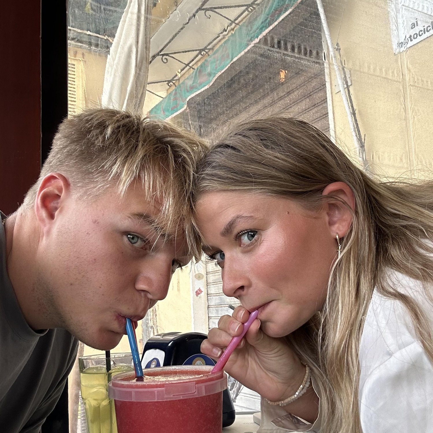 We sat on the beach in Cinque terre, Italy drinking Strawberry daiquiris from a bucket for 5 days straight. Much needed break after being on the go for 5 months.