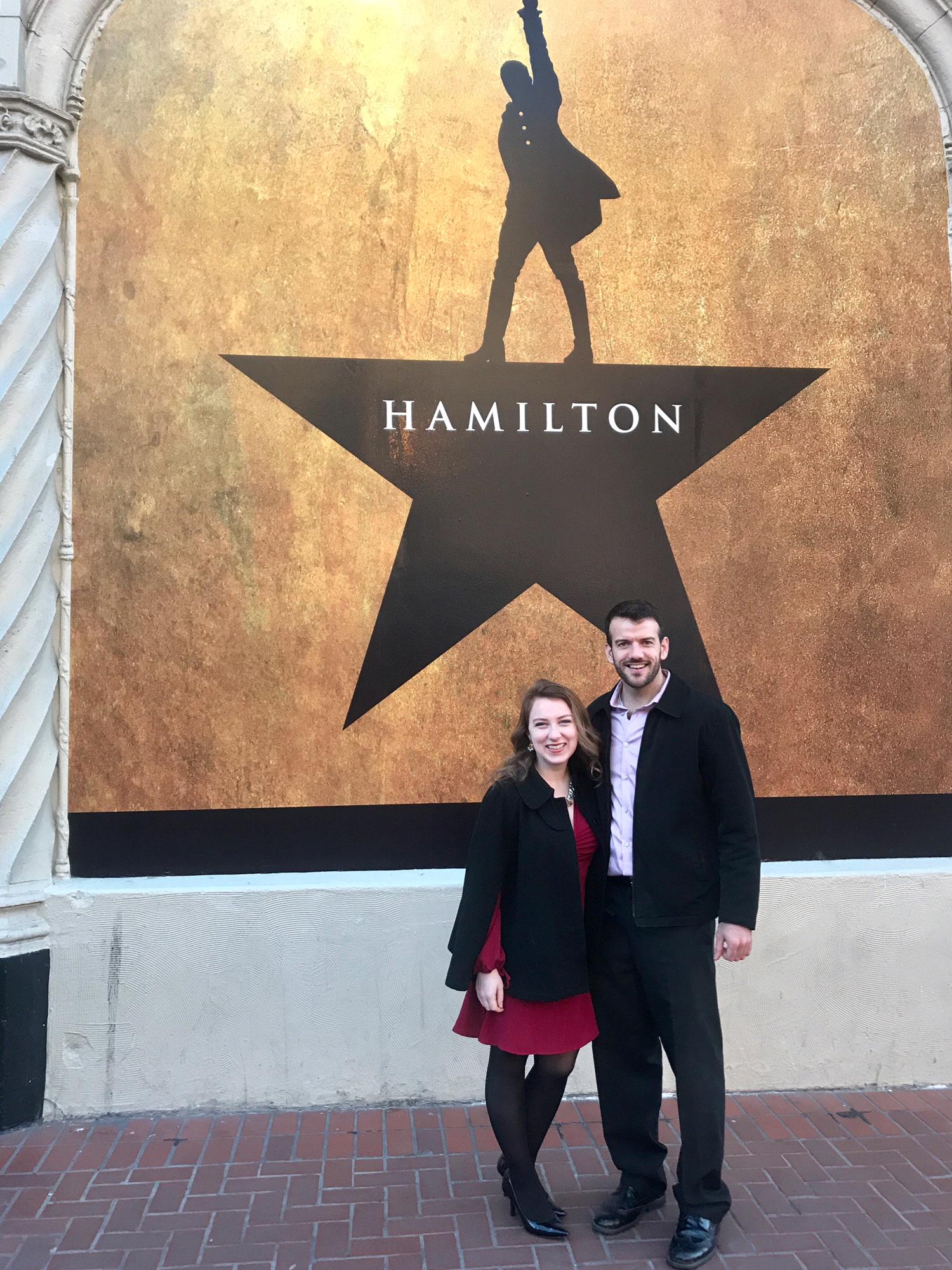 Enjoying Sarah's passion for musicals together