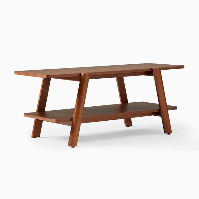 Calgary 44" Coffee Table, Cool Walnut