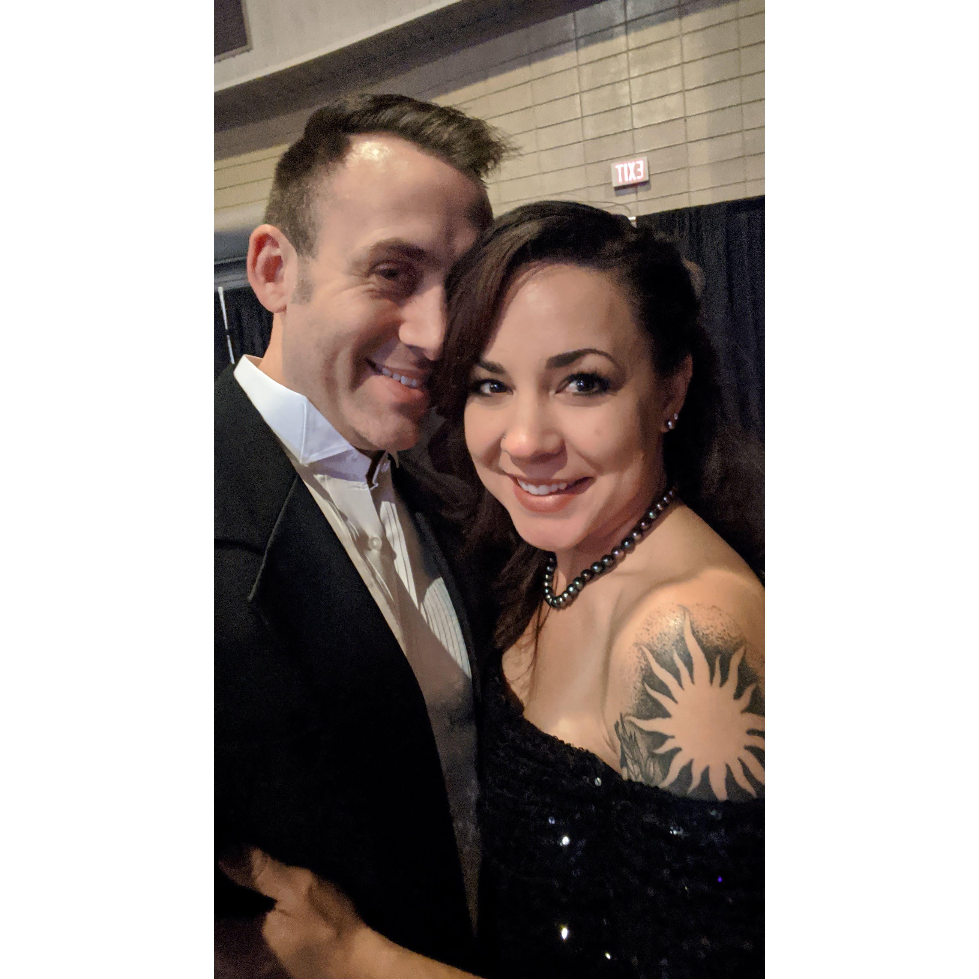 Our second date - Mardi Gras ball in Houma