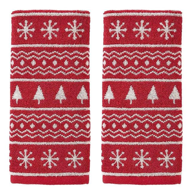 SKL Home Fair Isle Hand Towel Set