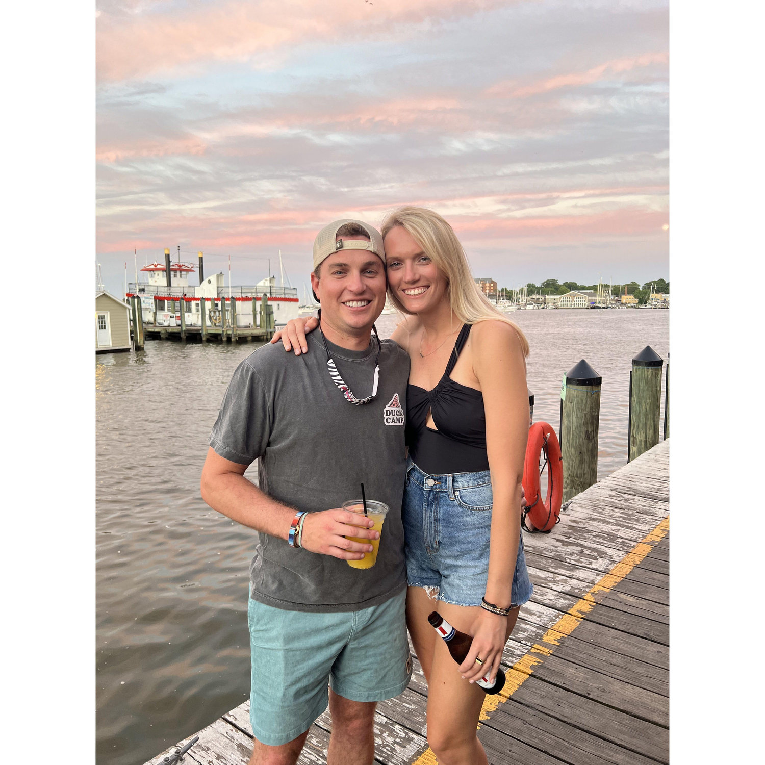 Celebrating at Pusser's!