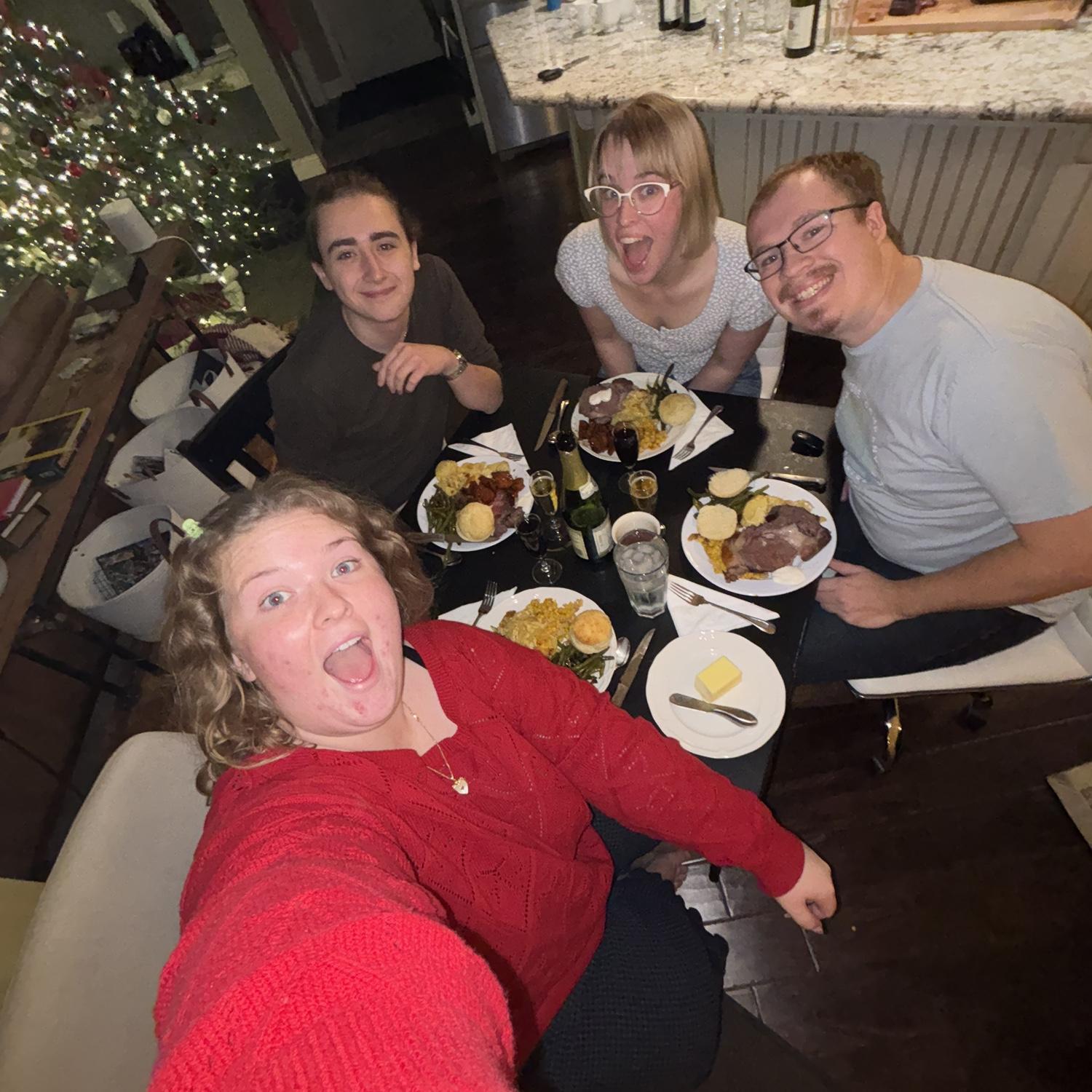 Christmas with Hannah’s sister Bethany and her fiancé Edward