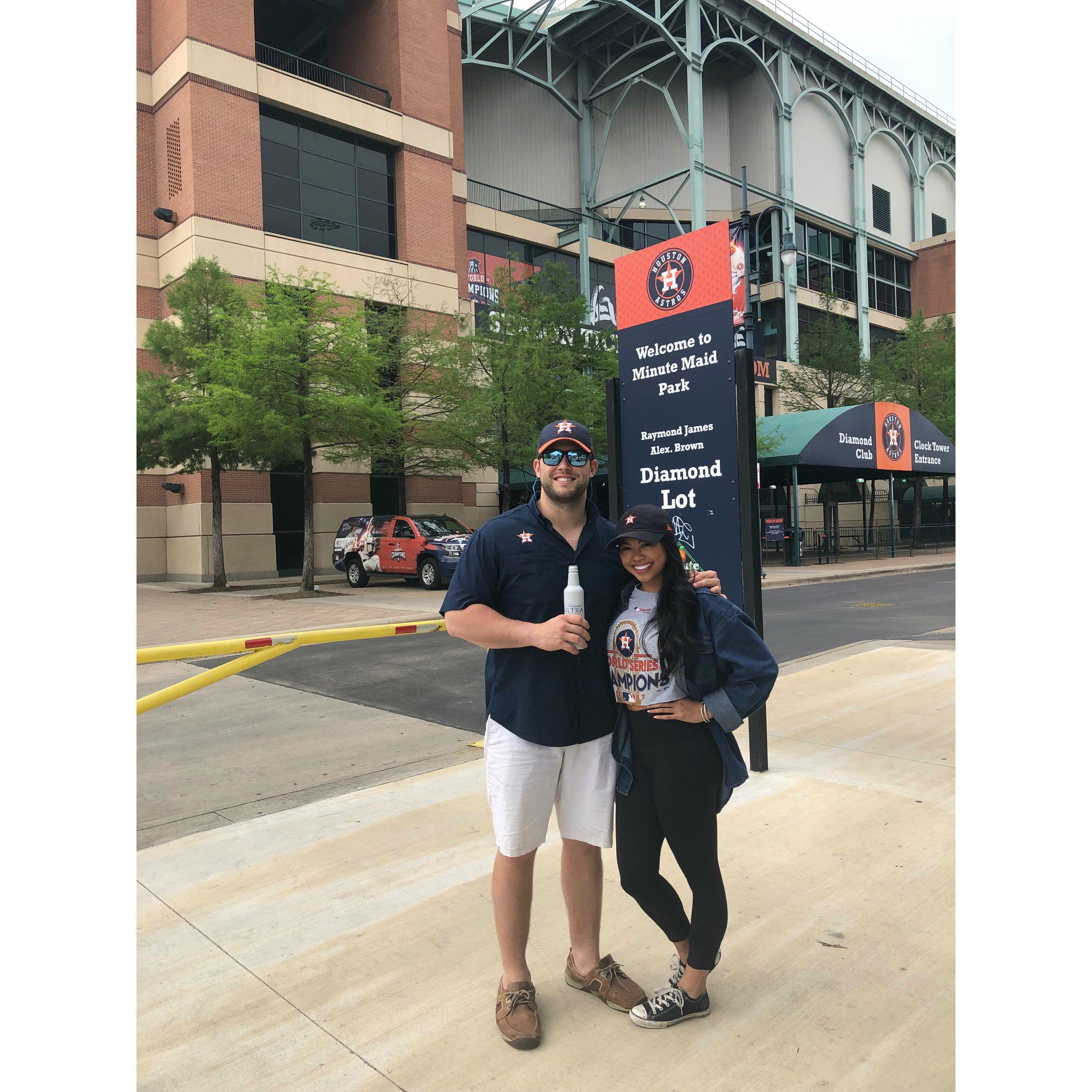 Our first Astro's game!