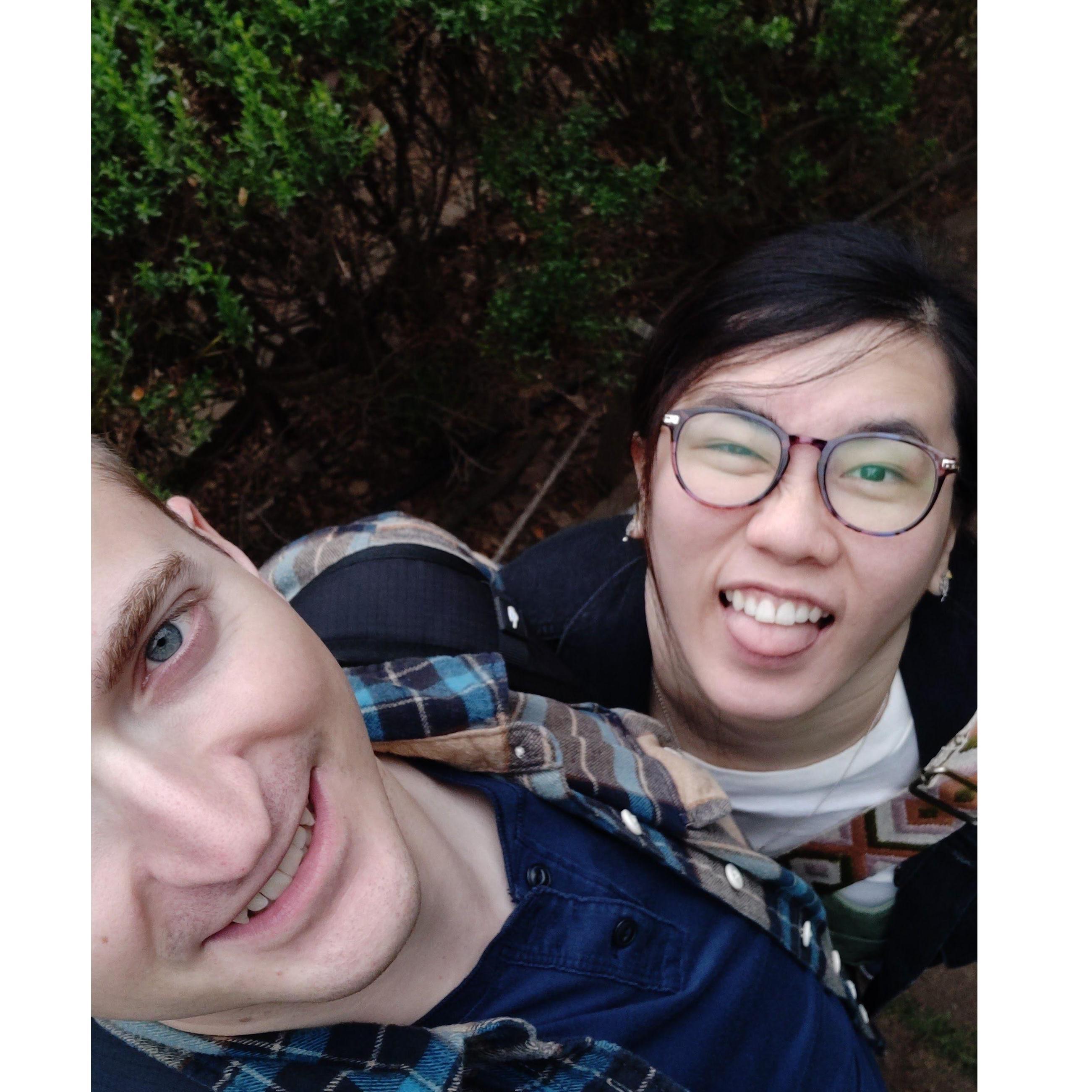 September 2024: Another silly snap from Leslie's 30th birthday weekend in Santa Barbara.