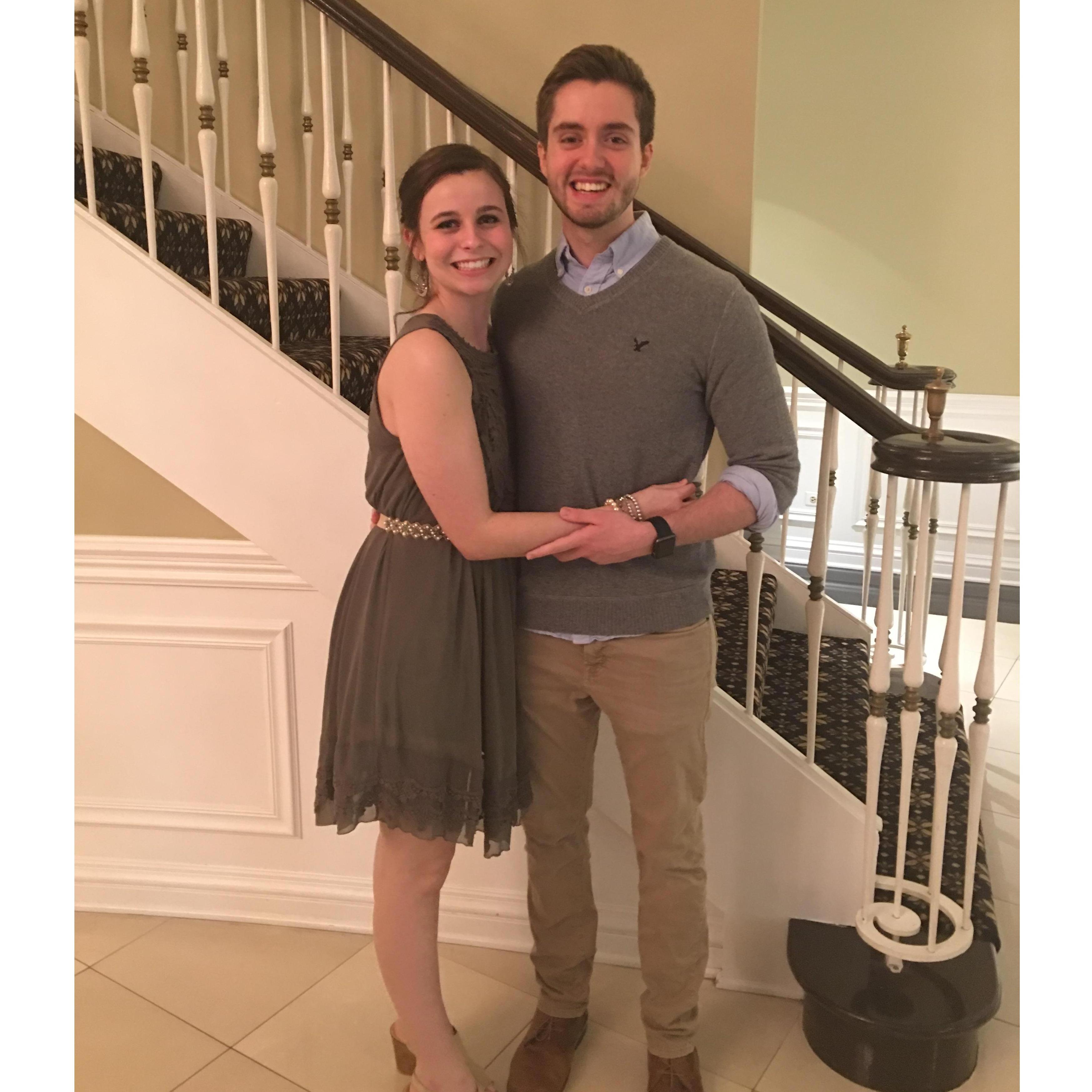 march 24, 2017. celebrating someone else's wedding sure made us excited for our own!