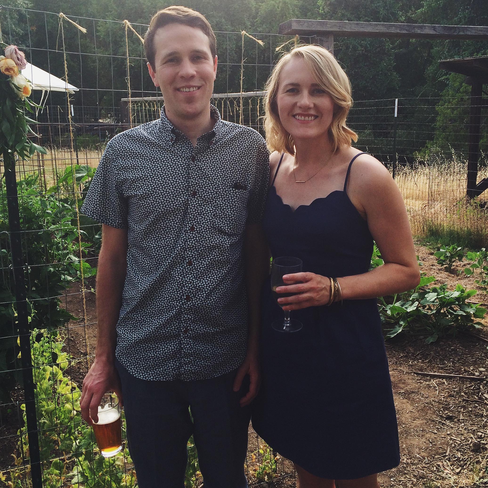 At John's cousin's wedding in Ukiah in 2015. We love visiting our hometown.