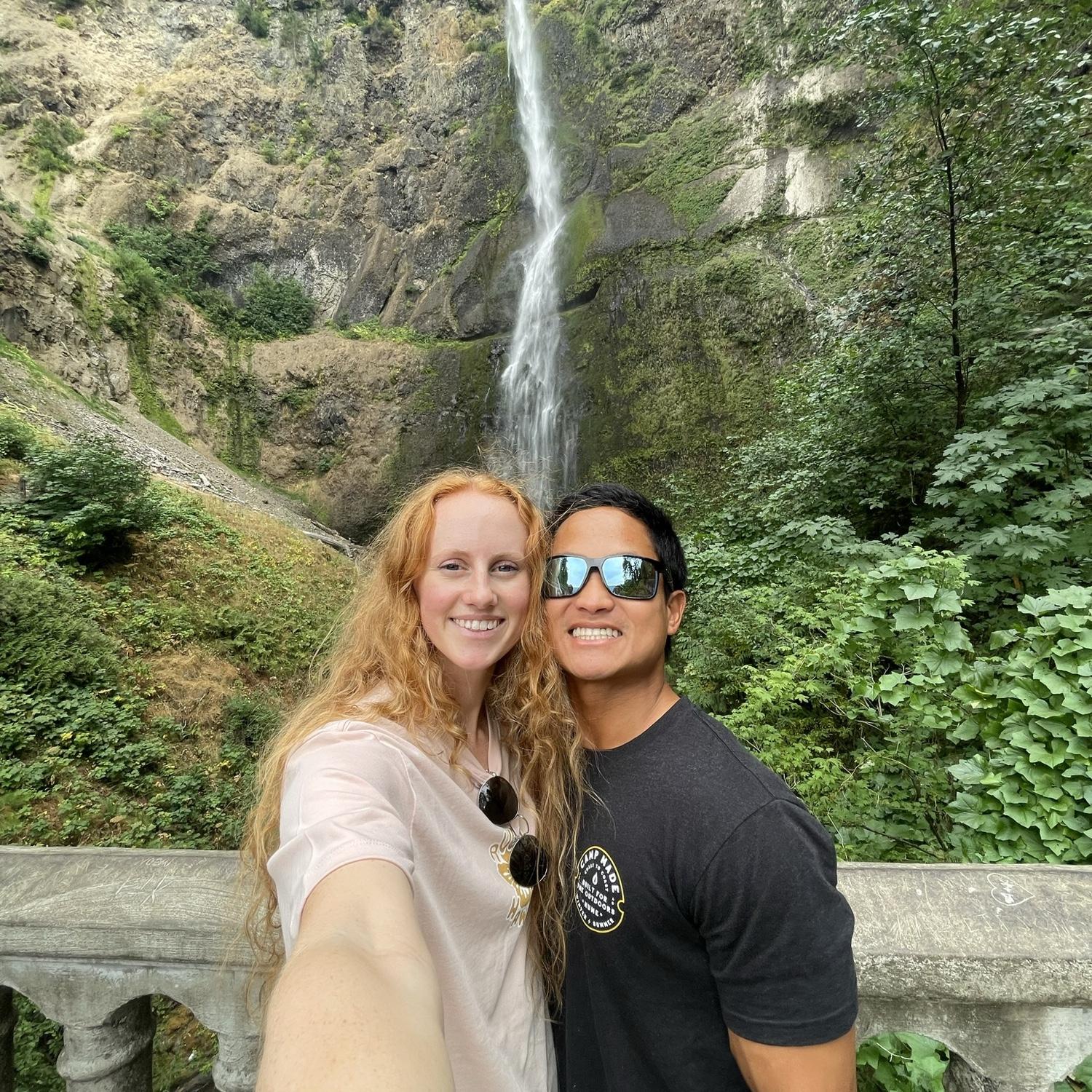 Our first trip together was to Oregon for a wedding!
