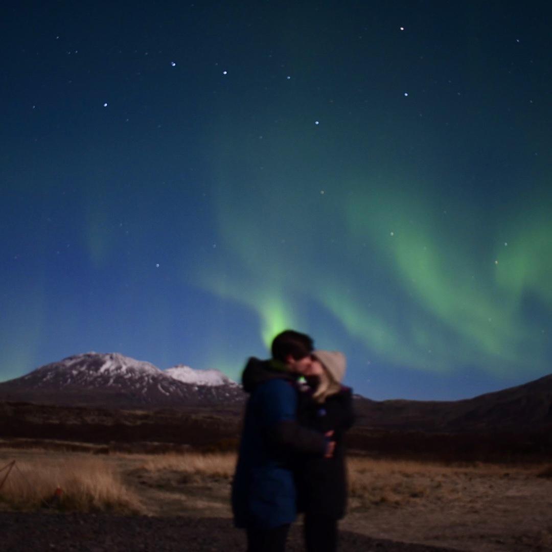 Northern Lights in Thingvellir National Park - Iceland 2021