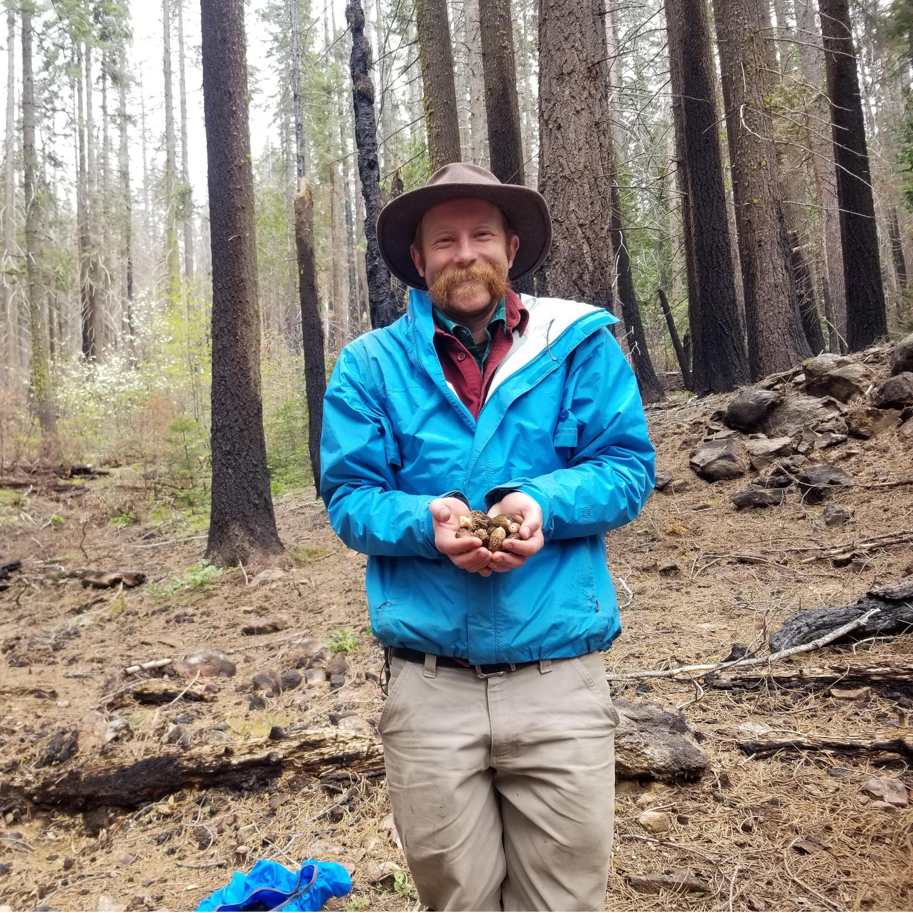Morel Hunting: one of our favorite pastimes together during our free time between busy work days in Yosemite, California. This year (2019) was a jackpot due to recent fires in the area.