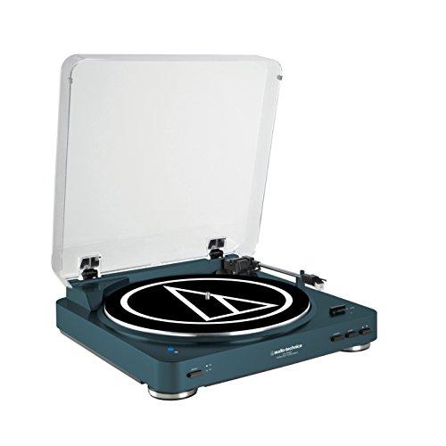 Audio-Technica AT-LP60NV-BT Fully Automatic Bluetooth Wireless Belt-Drive Stereo Turntable, Navy