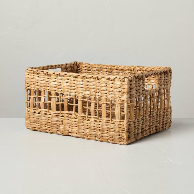 Medium Woven Storage Bin Natural - Hearth & Hand™ with Magnolia