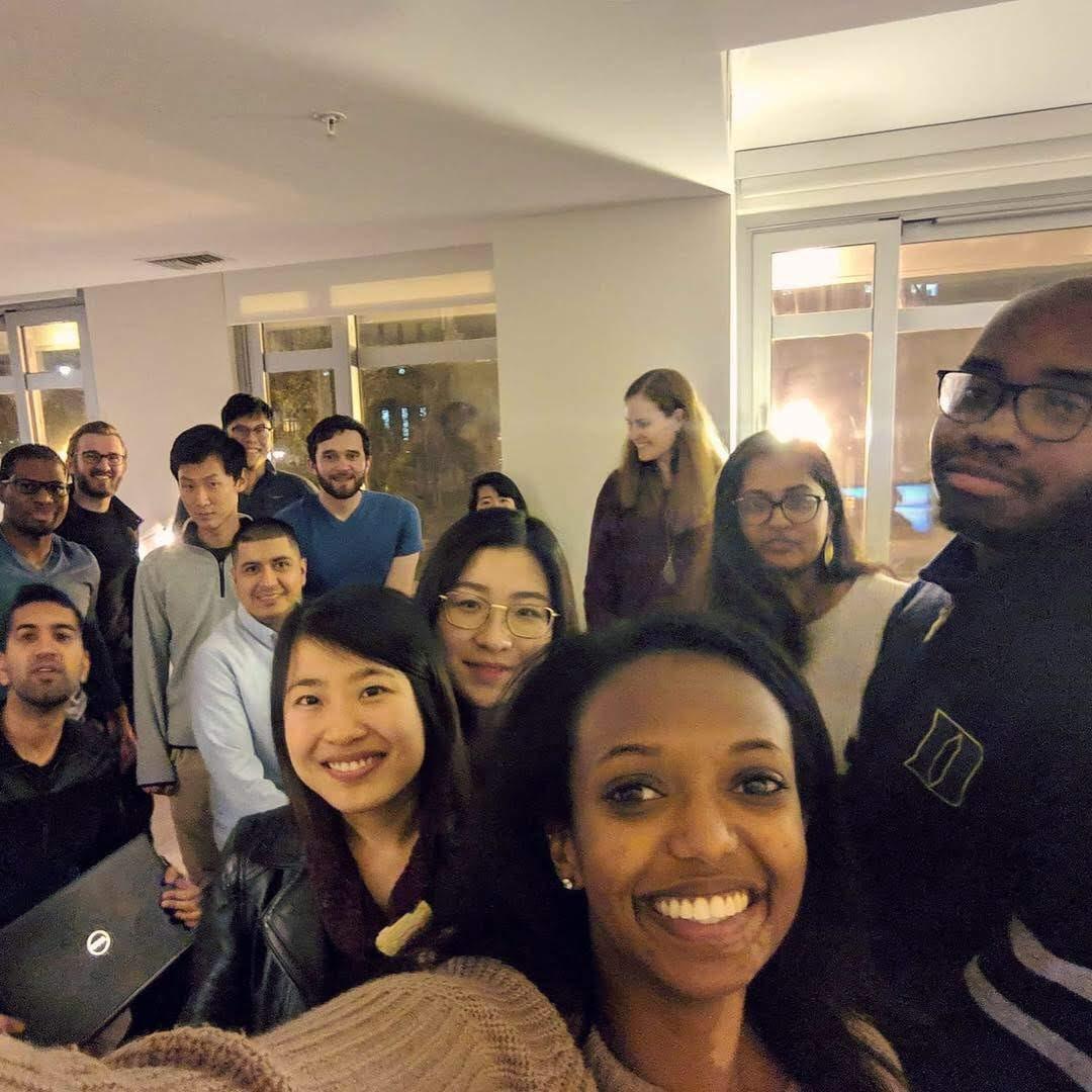 We also attended the annual "friendsgiving" at our Best Woman's place in DC. Does the contrast in our facial expressions remind you of any earlier pictures? haha