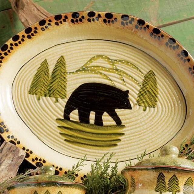 Black Bear Forest Serving Platter