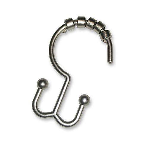 TITAN™ NeverRust™ Aluminum Double Roller Hooks in Nickel (Set of 12)