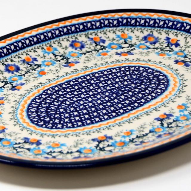 Polish Pottery Large Serving Platter, Unikat Design DU157