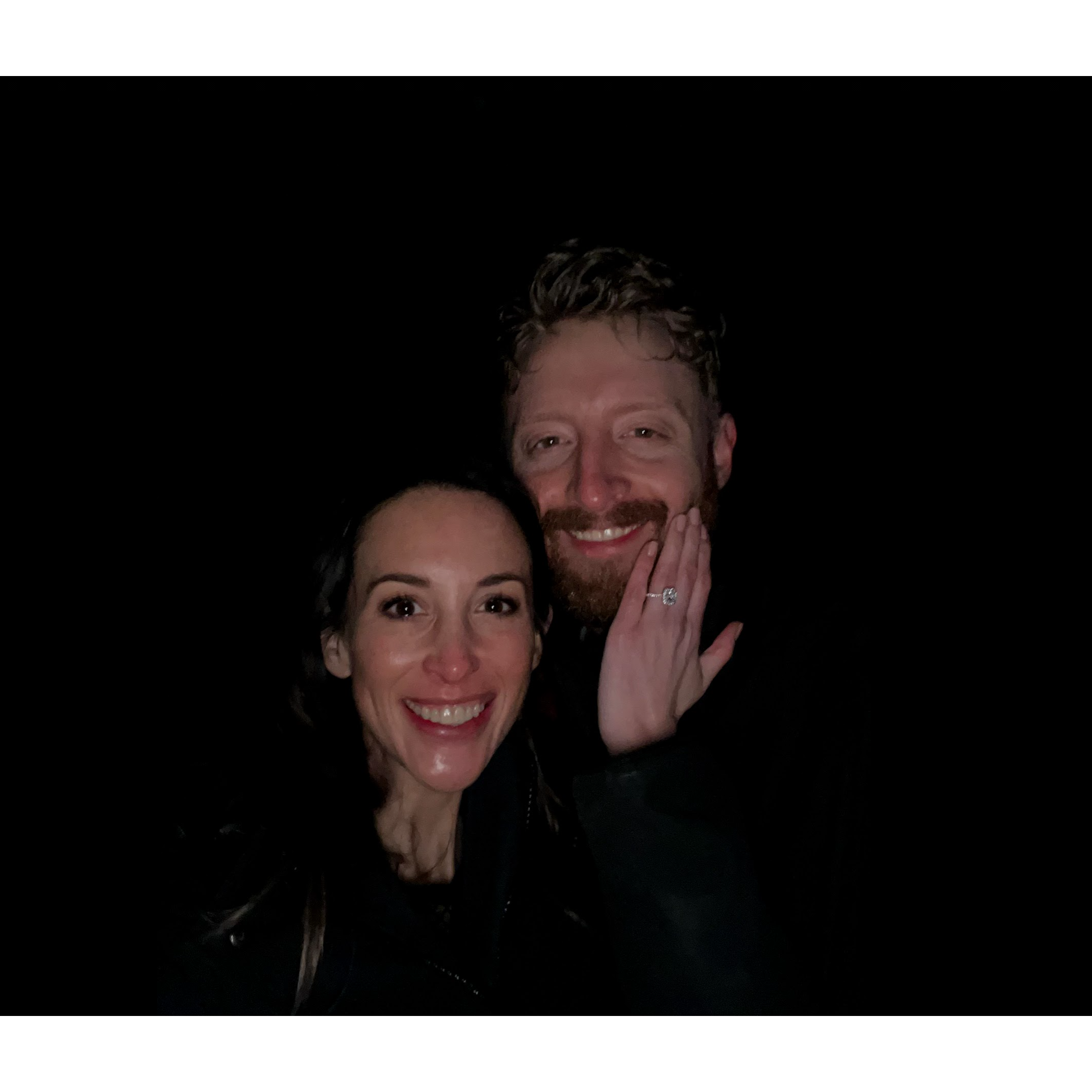 First engaged selfie? I think so!!