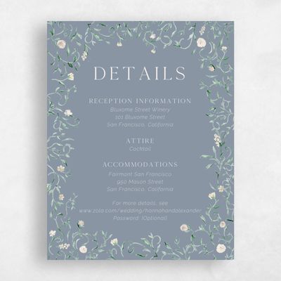 Blue Wedding Enclosure - Mirto