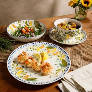 Posy Blossom 16-Piece Dinnerware Set, Service for 4