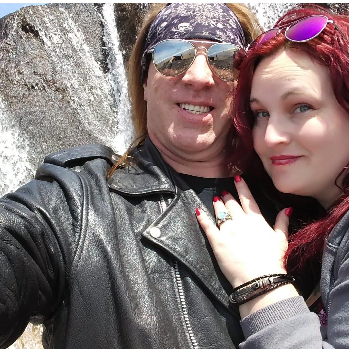 He'd just proposed on the beach at Hug Point, Oregon. 4/21/2018