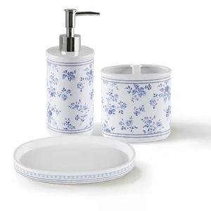 Laura Ashley Floral 3 pc Bath Accessories Set