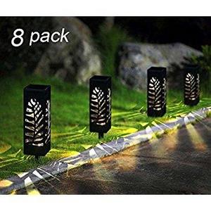 Maggift 8 Pcs Solar Powered LED Garden Lights, Automatic Led for Patio, Yard and Garden