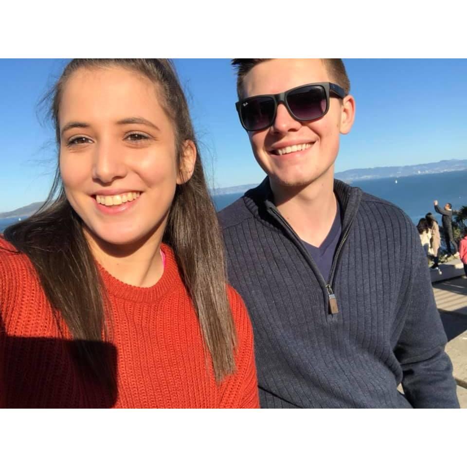 This photo was taken on the Golden Gate Bridge