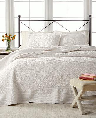 Lush Embroidery Queen Bedspread, Created for Macy's