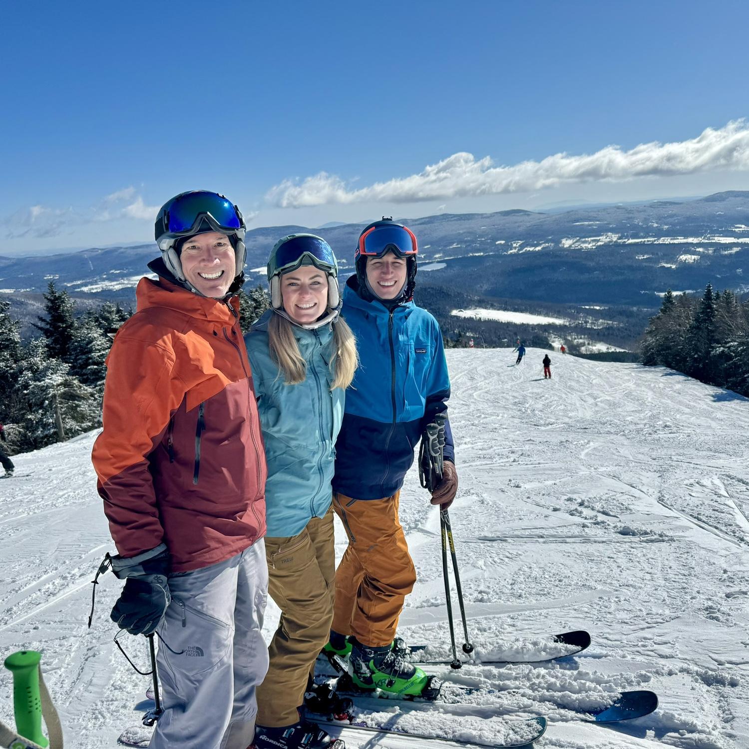 03/24/24 - Carrie and Robb got a house up at Sugarbush for the month of March and Chris (Robb’s father) came up to visit and experienced a blue bird day at our wedding venue!