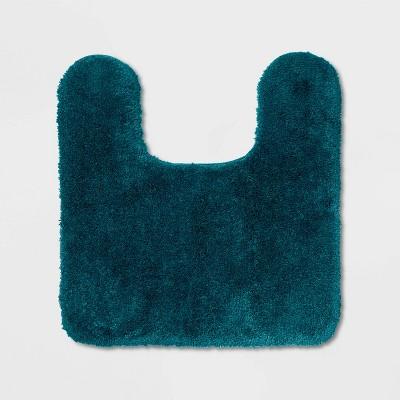 Performance Nylon Contour Bath Rug Turquoise - Threshold&#8482;