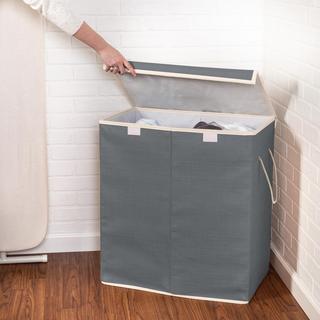 Foldable Double Resin Hamper