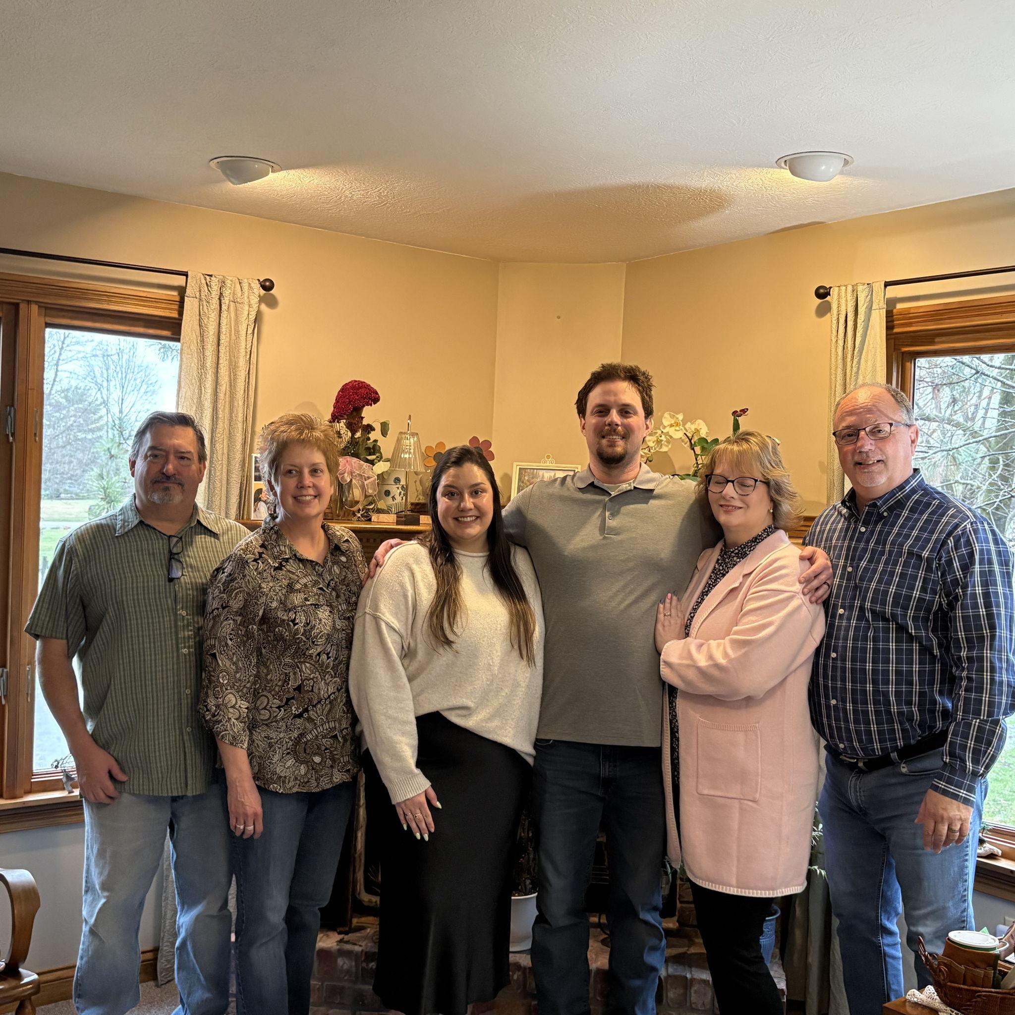 Our parents and us when we signed our marriage license!