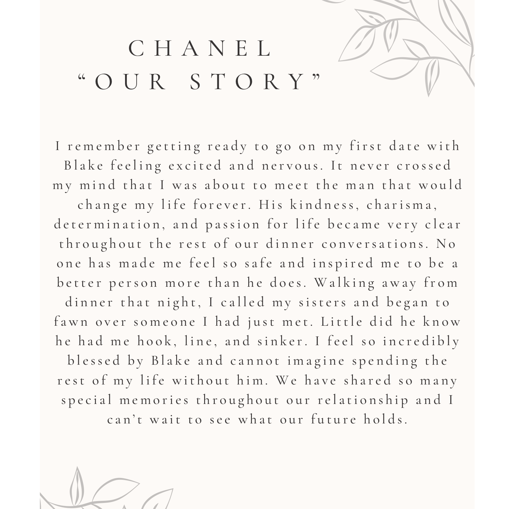 Chanel "Our Story"