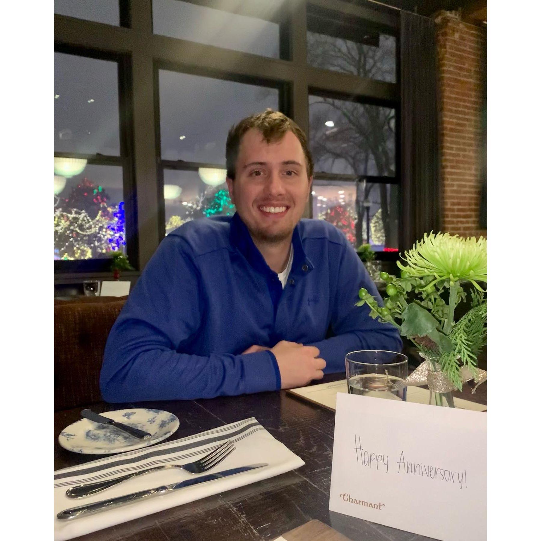 An anniversary dinner @ the Charmant