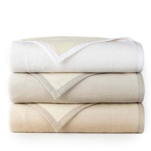 Cotton Reversible Blanket, Navy
