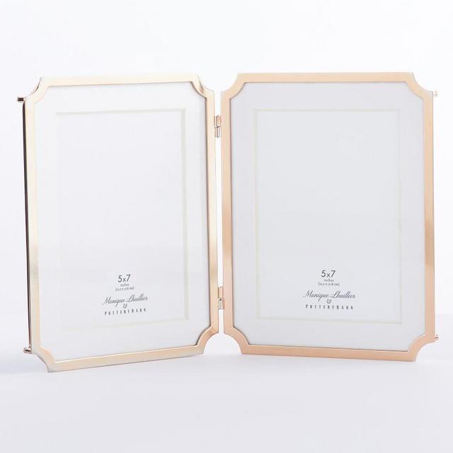 Monique Lhuillier Marlowe Frame, Rose Gold, 5"X7", Hinged