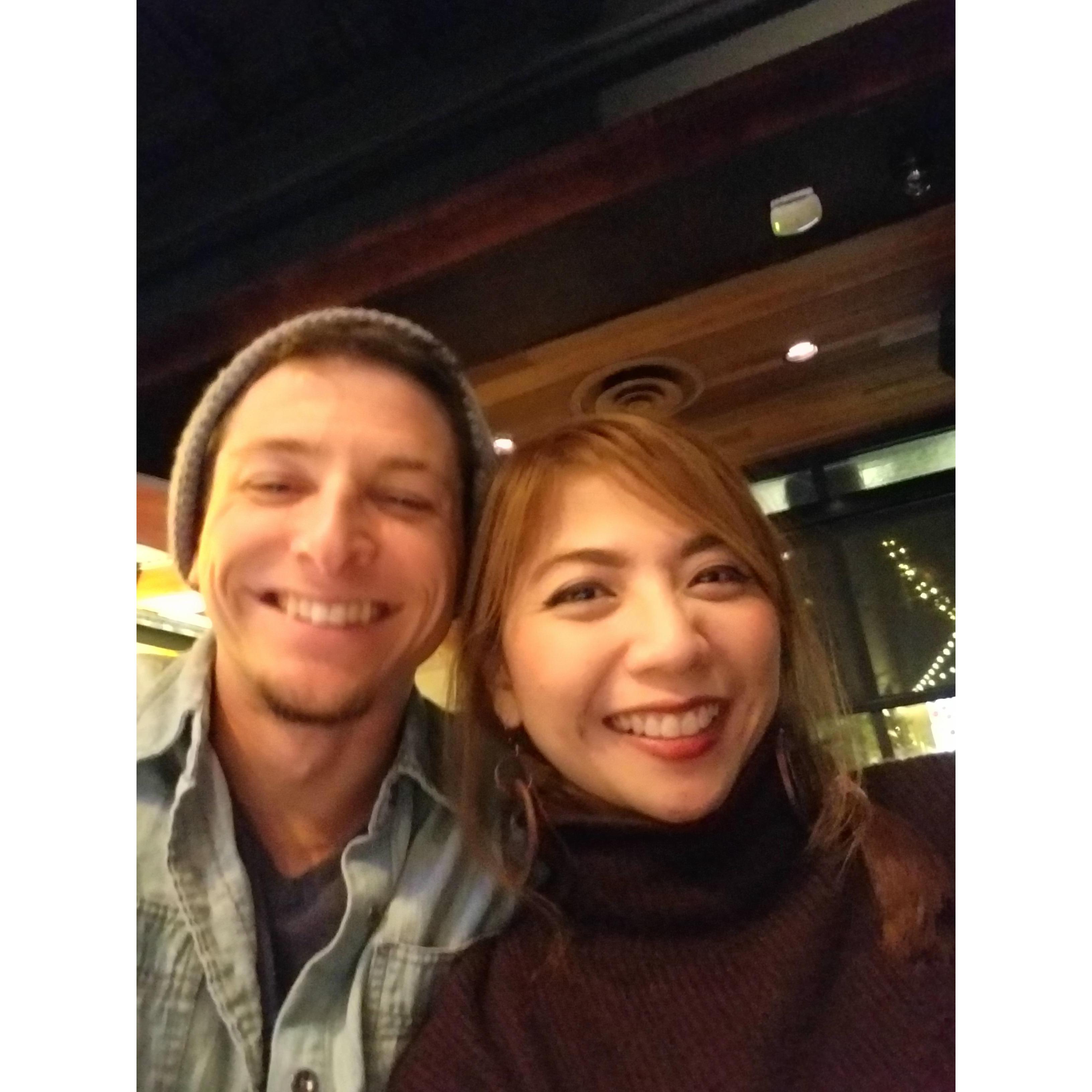 Early on in our dating phase, we would always put a smile on both our faces. :)