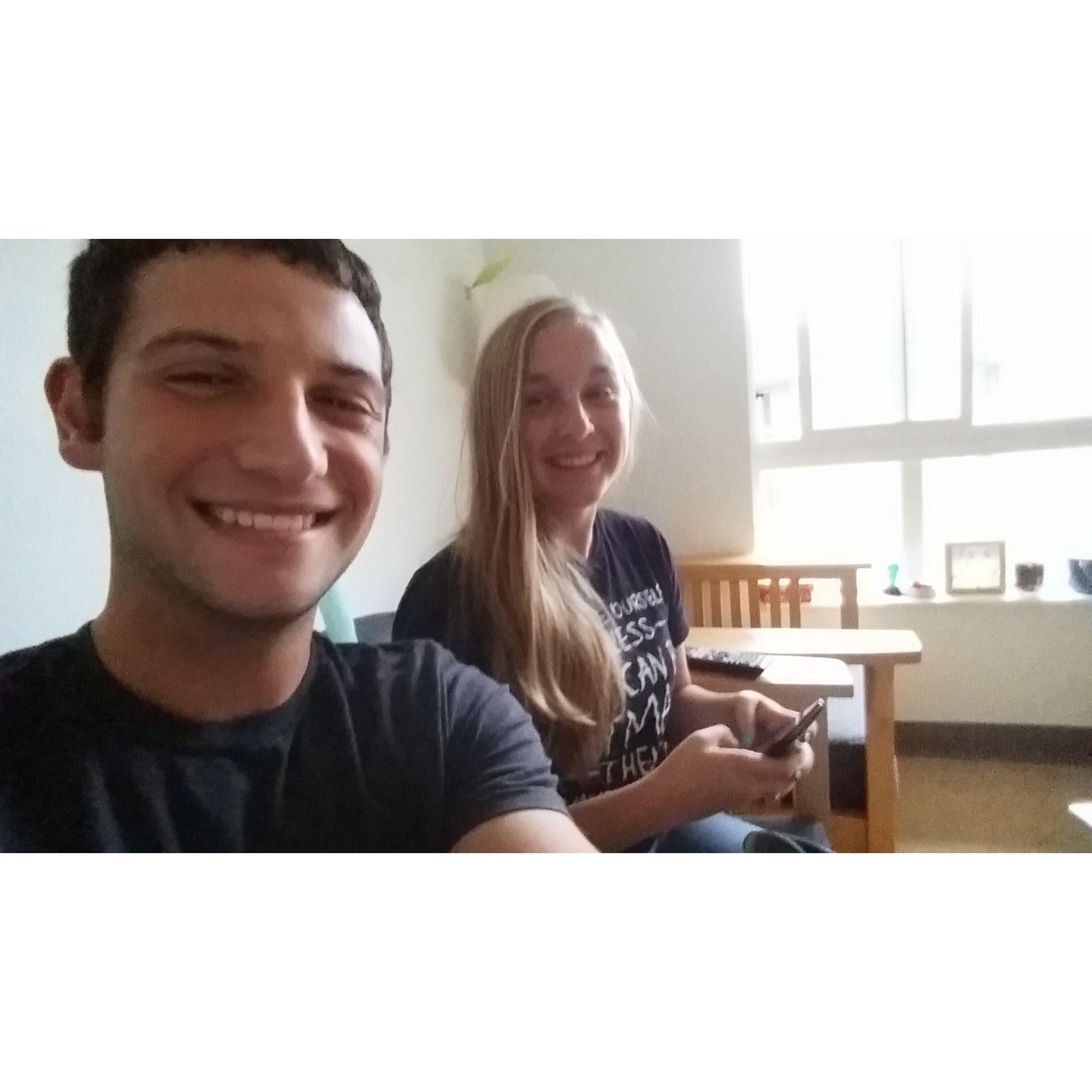 First photo of Chris and Alexis