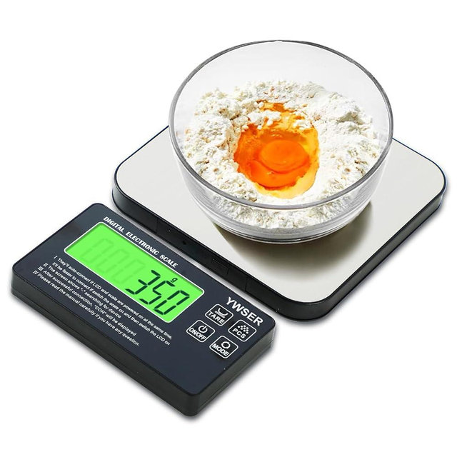 Food Scale, 2024 Newly Split Designed 33lb Digital Kitchen Scale with 7 Units Tare Function & LCD Display,1g Precise Graduation Food Scale Weight for Baking/Cooking/Dieting/Meal Prep1