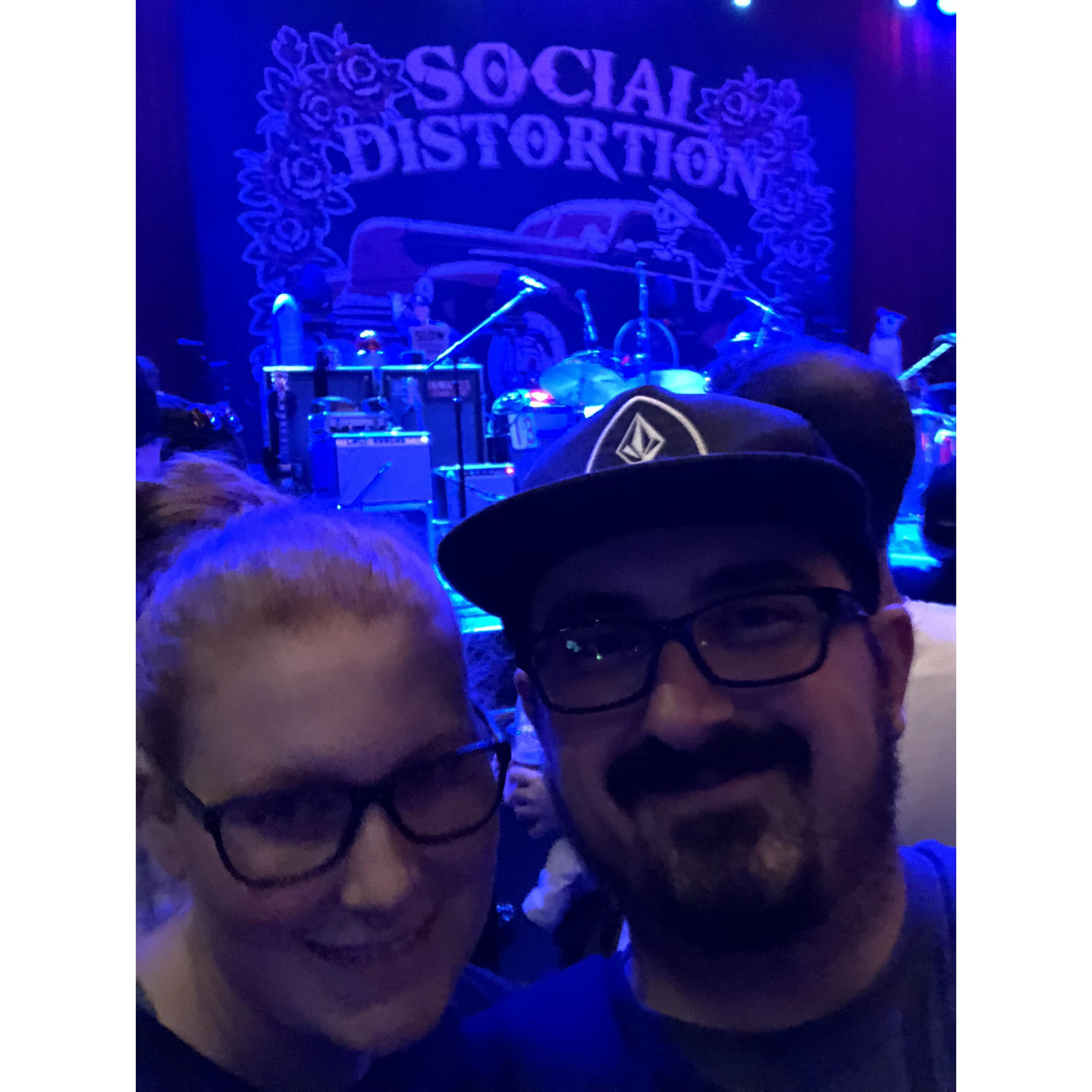 Seeing our favorite band!