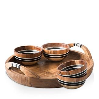 JuliskaStonewood Stripe 5-Piece Serving Set