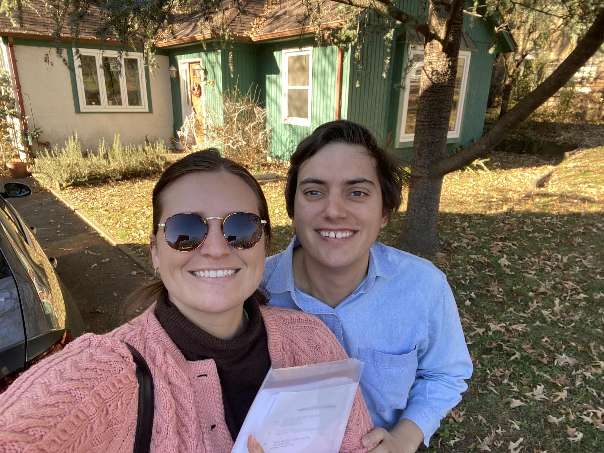 The day we bought our house in Annapolis!