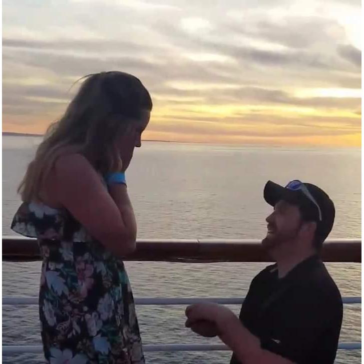 The proposal on our cruise!