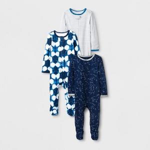 Baby Boys' 3pk Sleep N' Play - Cloud Island™ Navy