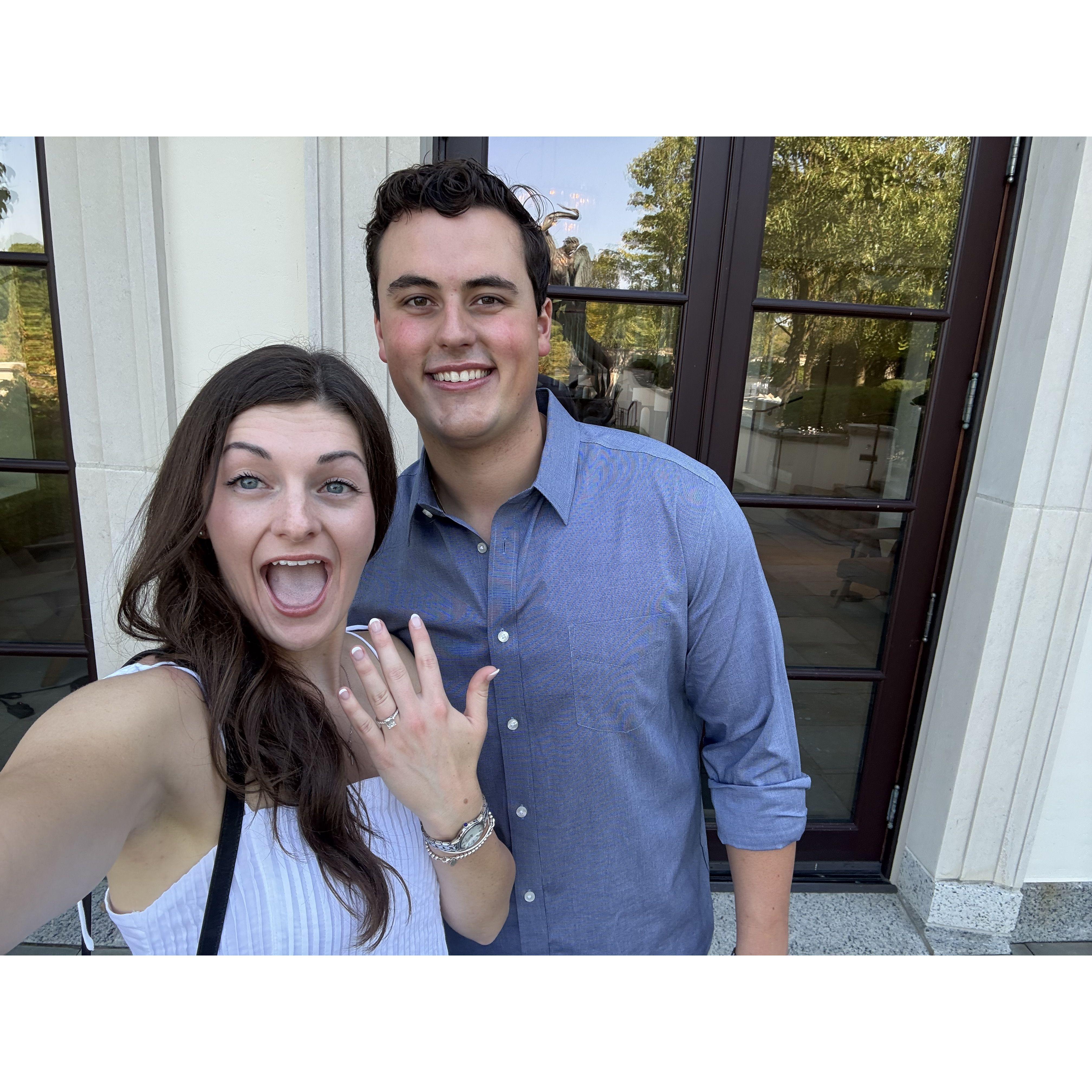 Right after engagement pictures! So exciting! 09.14.2025