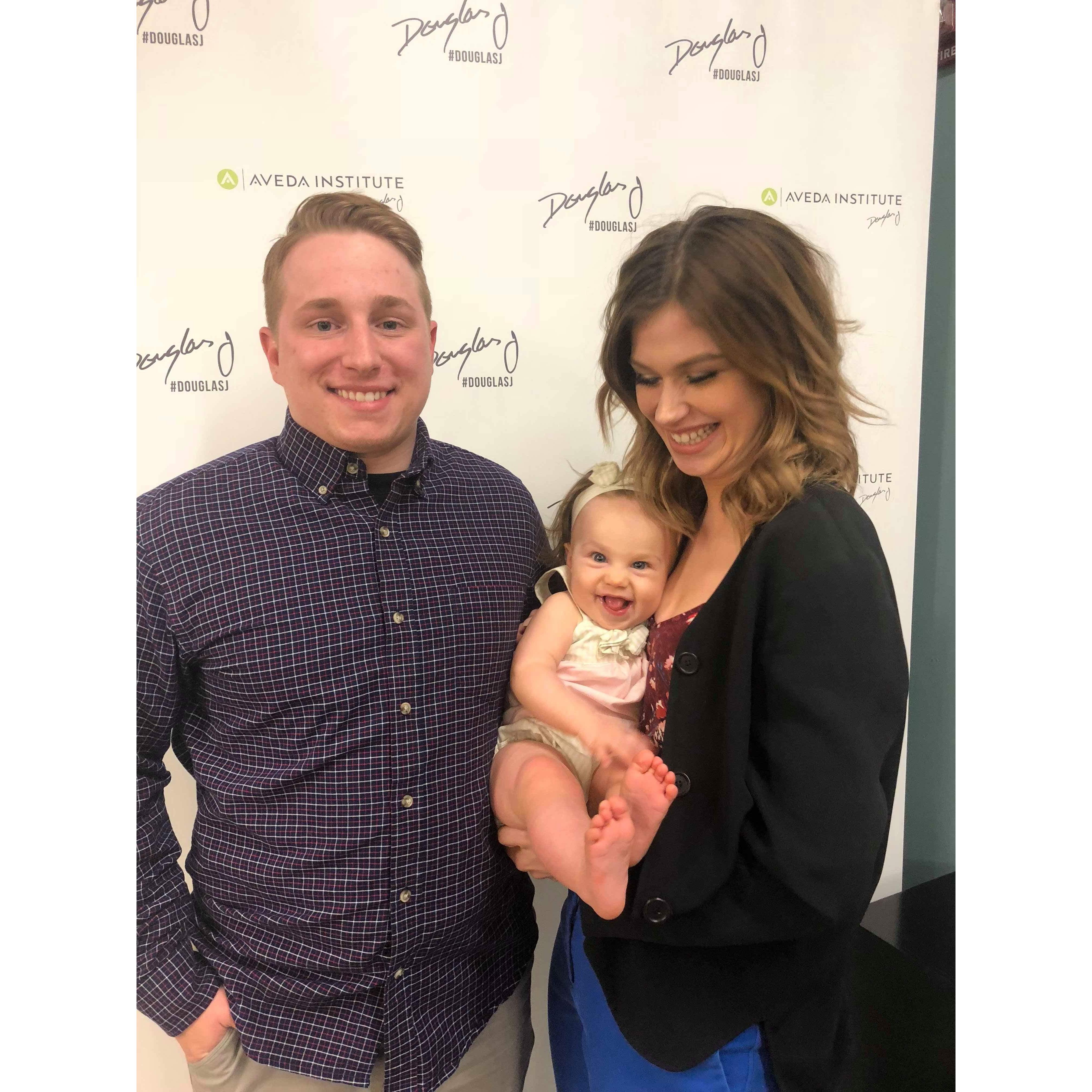 The day Chey graduated cosmetology school!