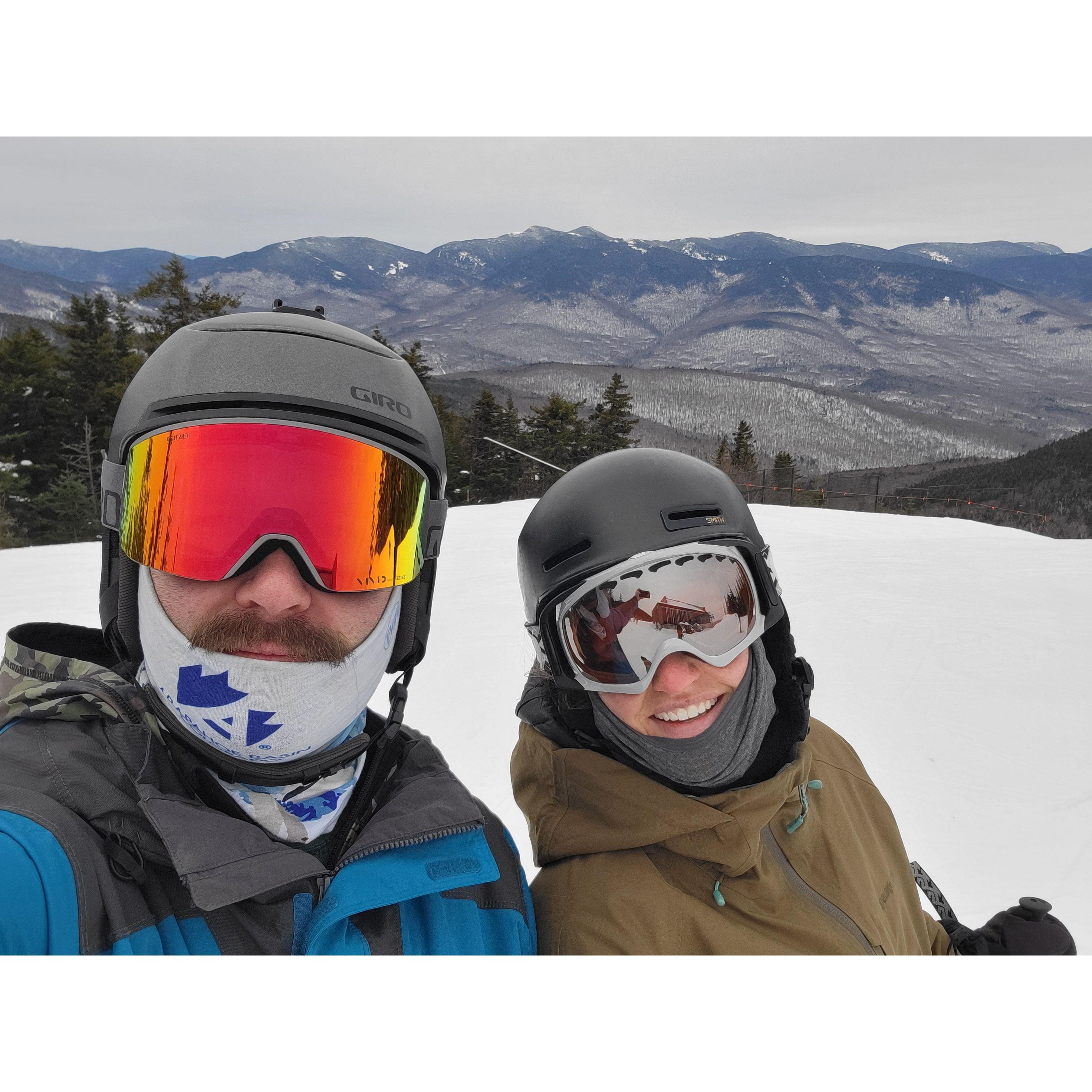 Skiing at Sunday River in Maine.