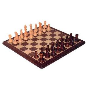 Polished Walnut Staunton Chess Set
